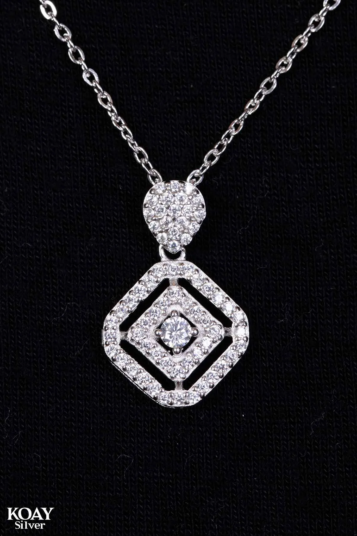 Zircon Hexa Necklace
