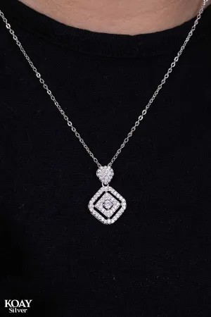 Zircon Hexa Necklace