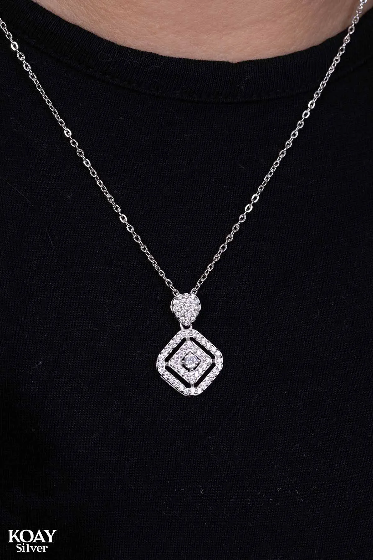 Zircon Hexa Necklace