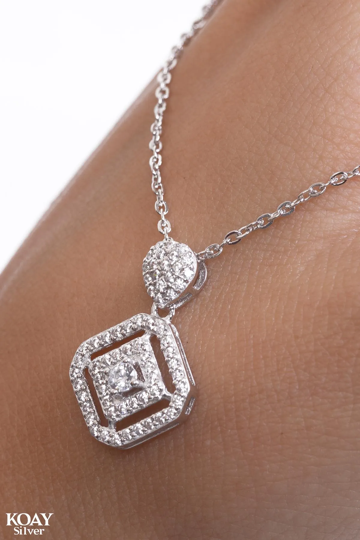 Zircon Hexa Necklace